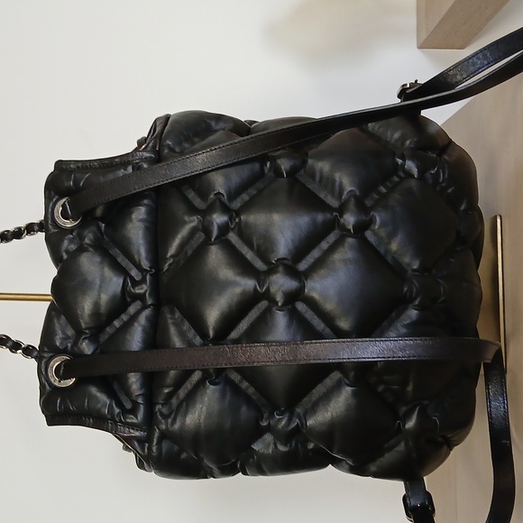 SOLD Chanel Black Quilted Leather Backpack - Picture 4 of 8